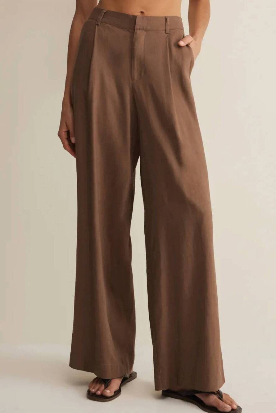 NEW Z SUPPLY overlook linen pant in palo santo